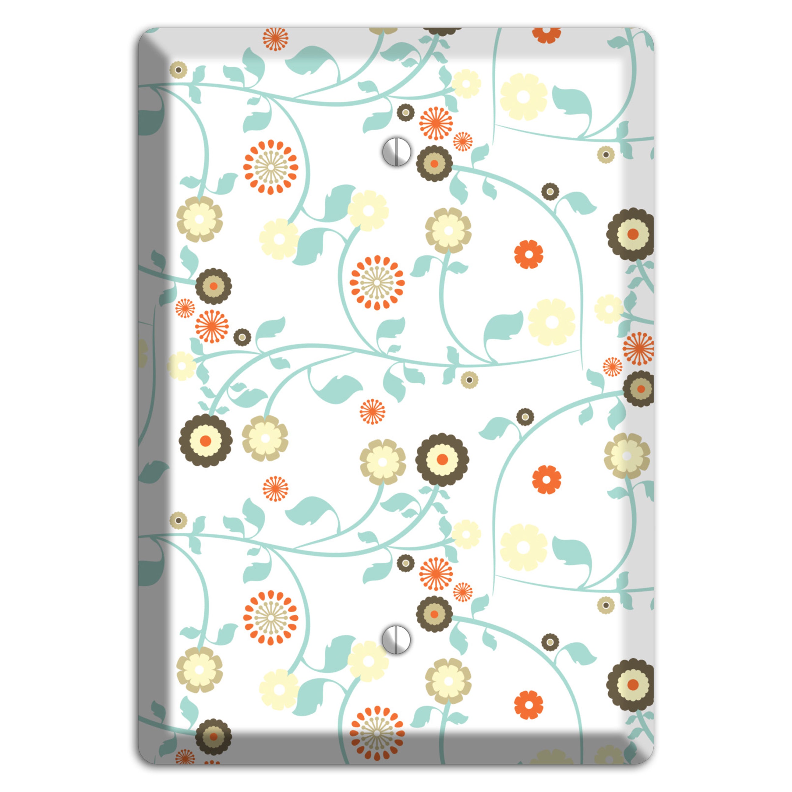 Cute Flowers Blank Wallplate