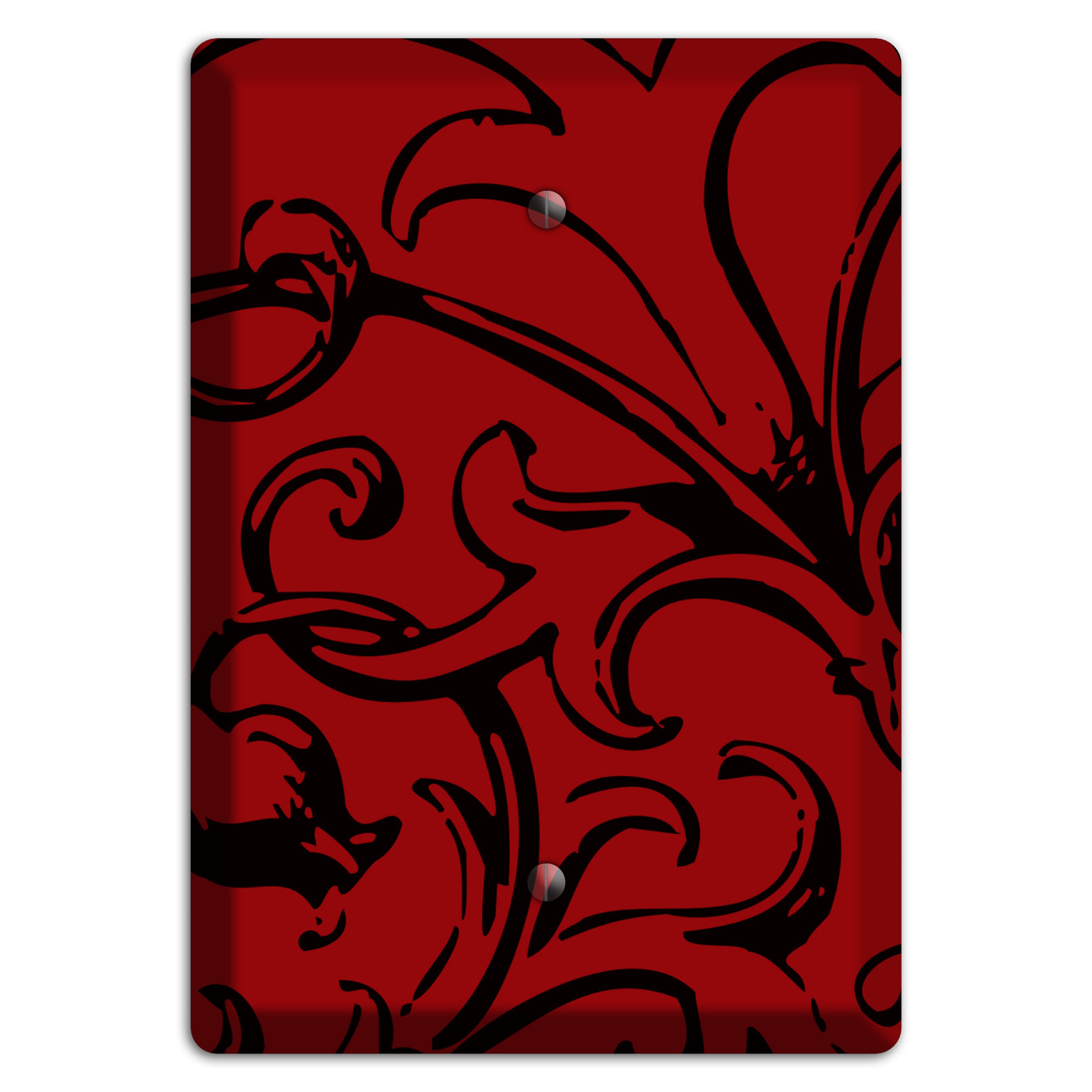 Victorian Red Blank Wallplate