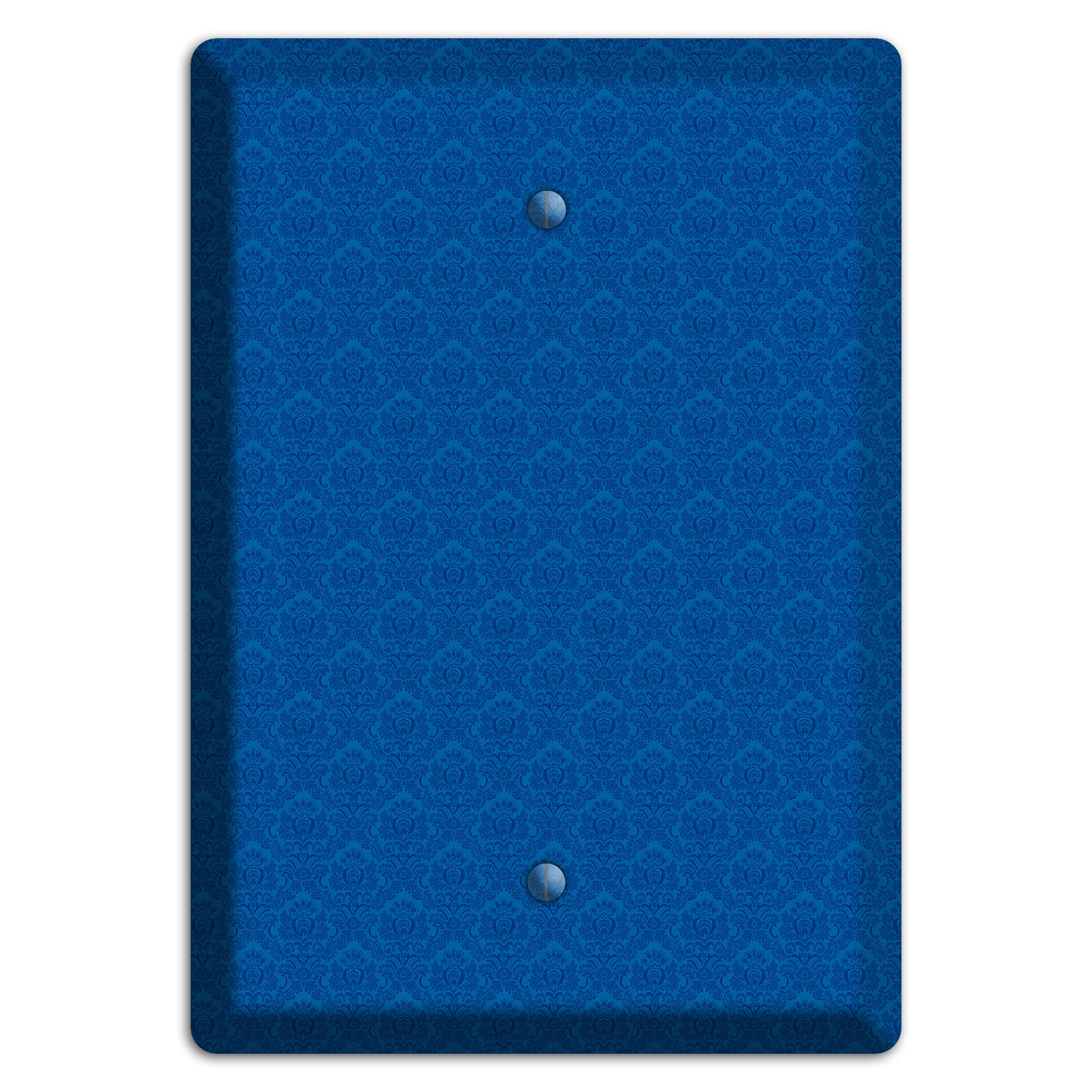 Blue Cartouche Blank Wallplate