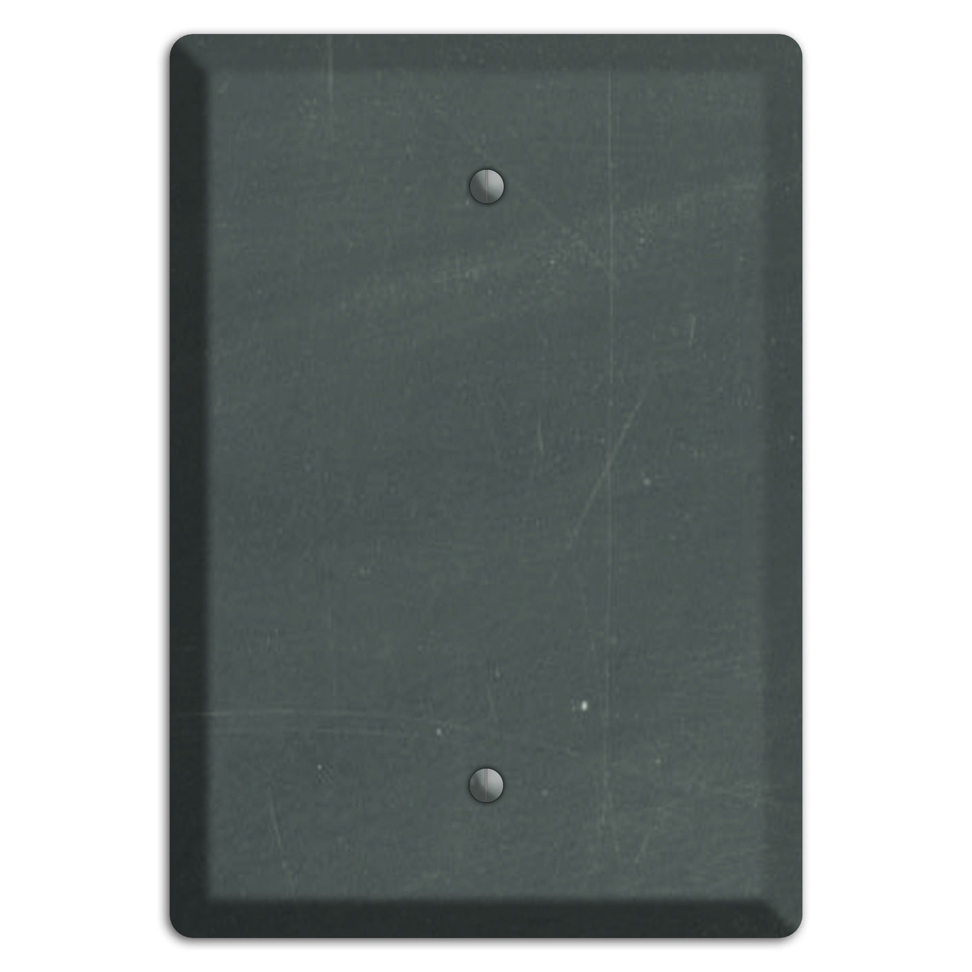 Chalk Dark Grey Blank Wallplate