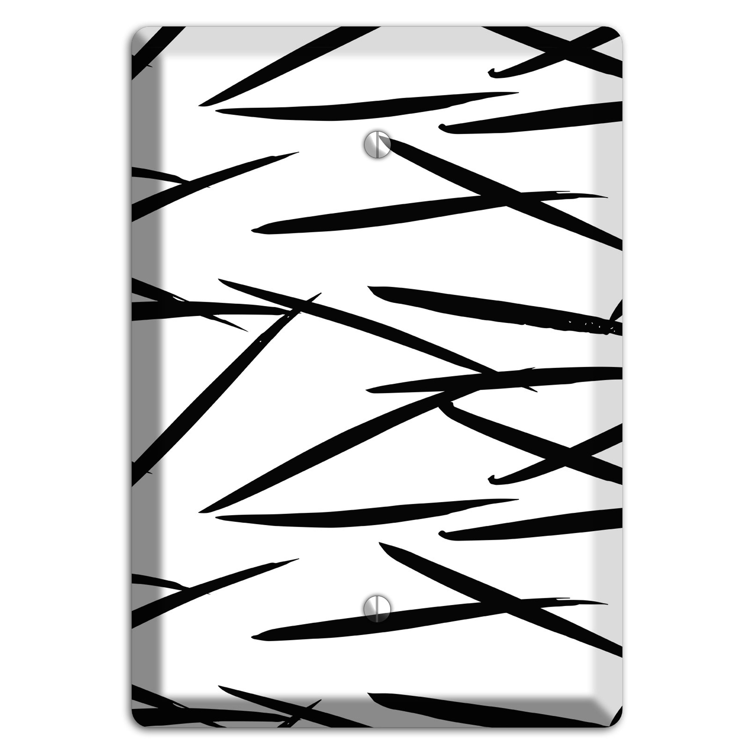 Ink Brushstrokes 3 Blank Wallplate