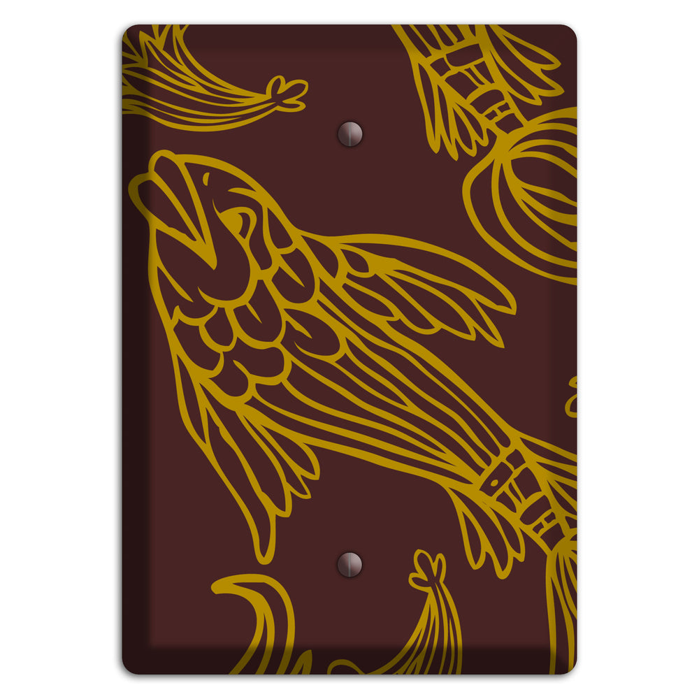 Brown and Beige Koi Blank Wallplate