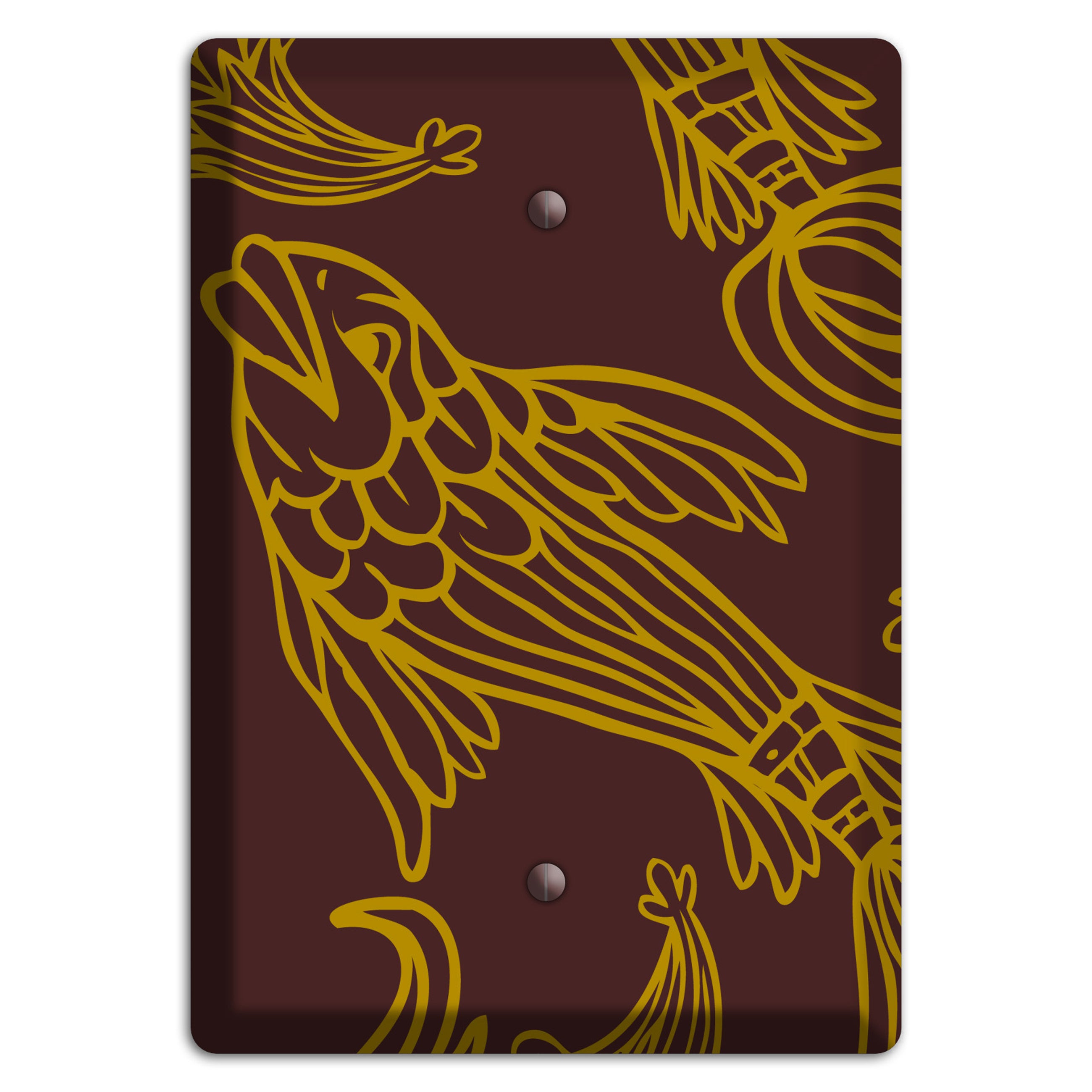 Brown and Beige Koi Blank Wallplate