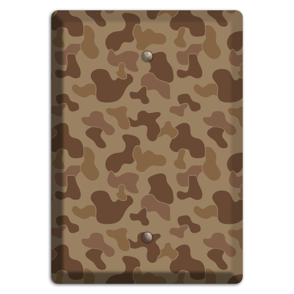Jungle Brown Camo Blank Wallplate