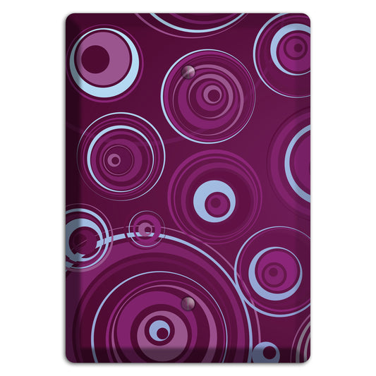 Purple Circles 3 Blank Wallplate