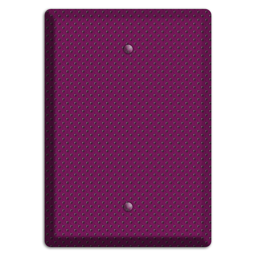 Purple Small Dots Blank Wallplate