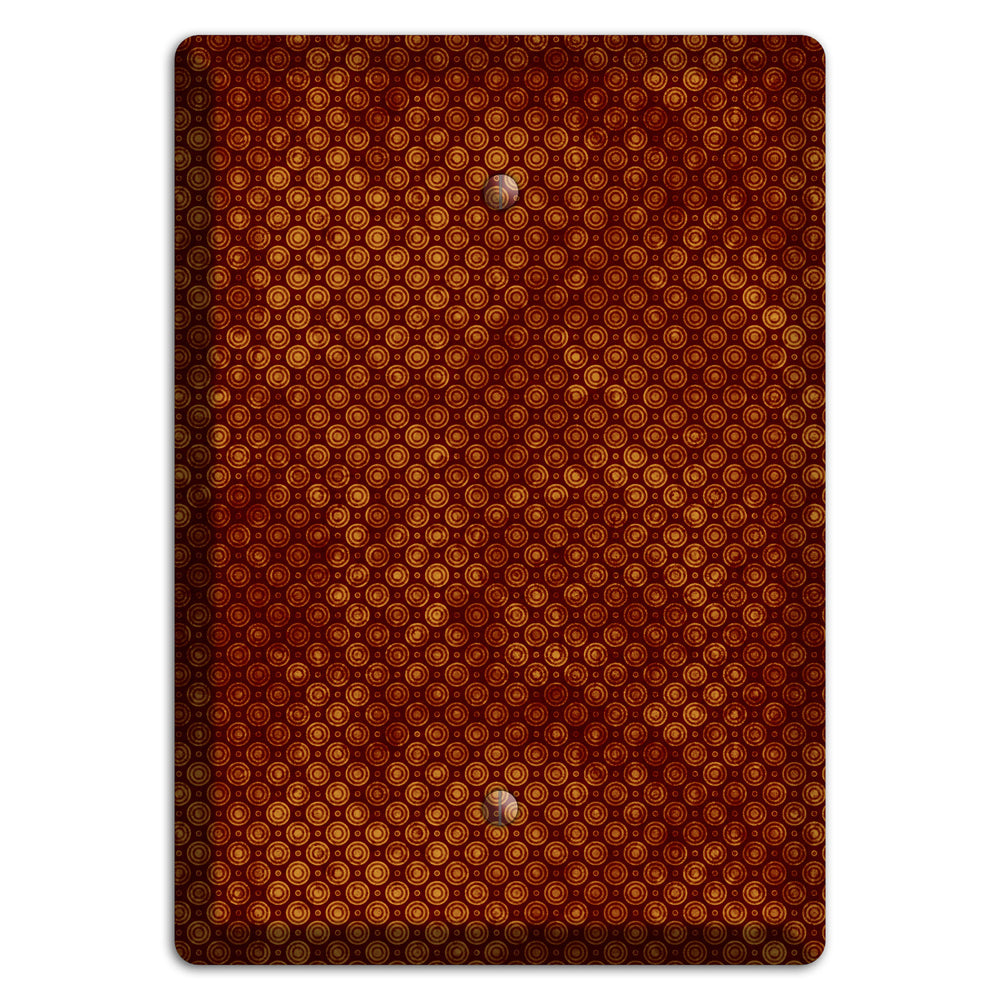 Maroon Tiny Circles Blank Wallplate