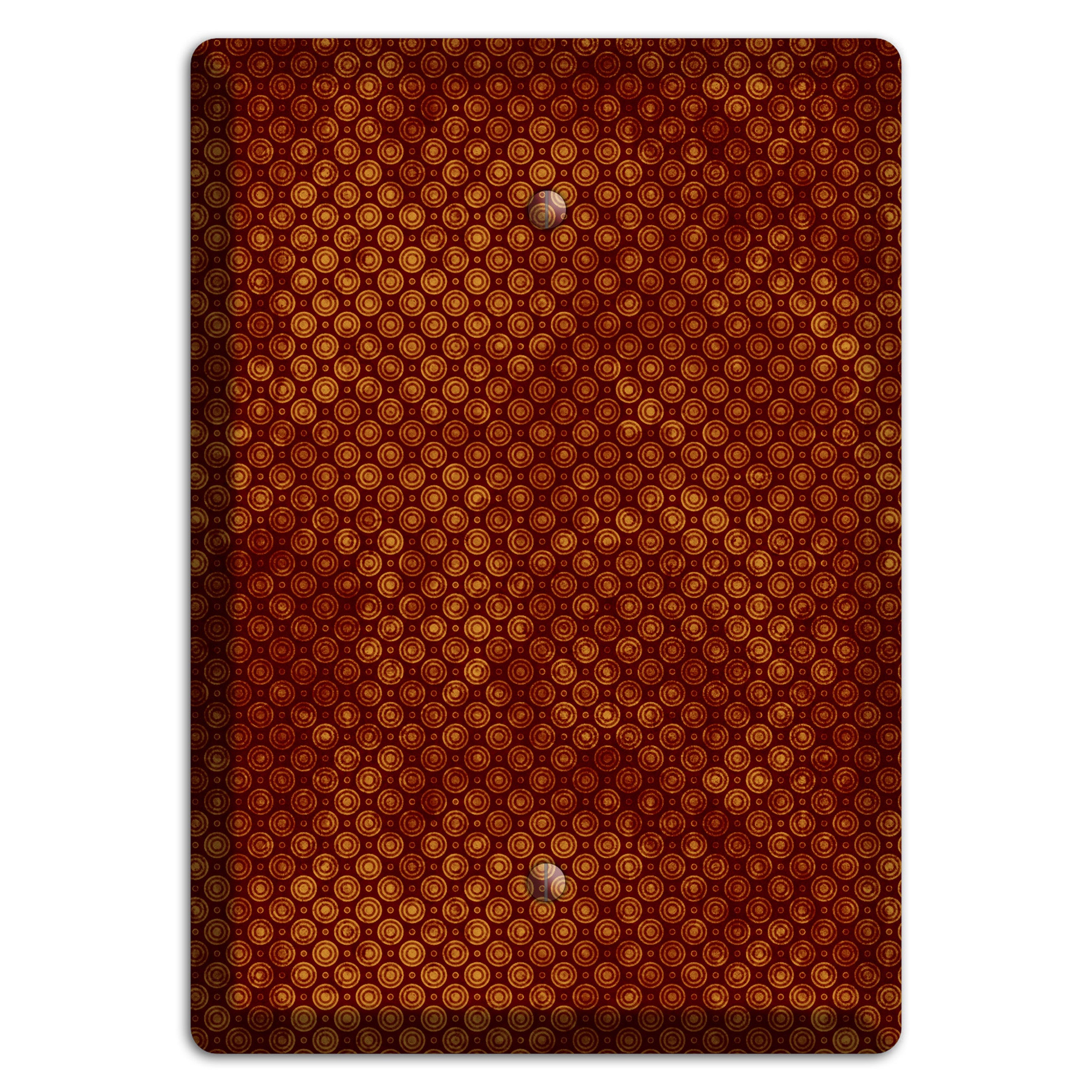 Maroon Tiny Circles Blank Wallplate