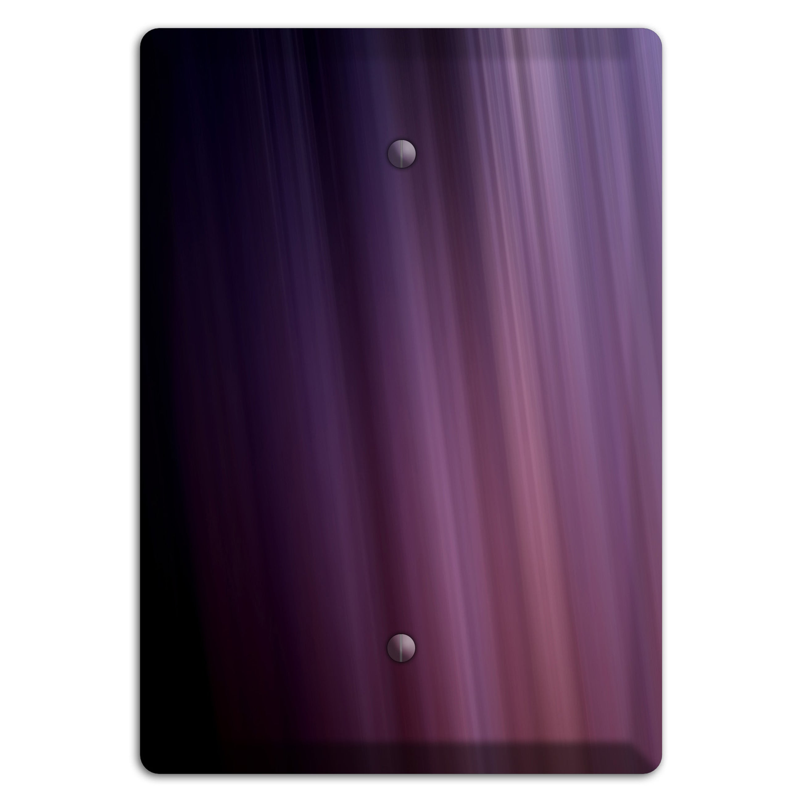 Eggplant Ray of Light Blank Wallplate