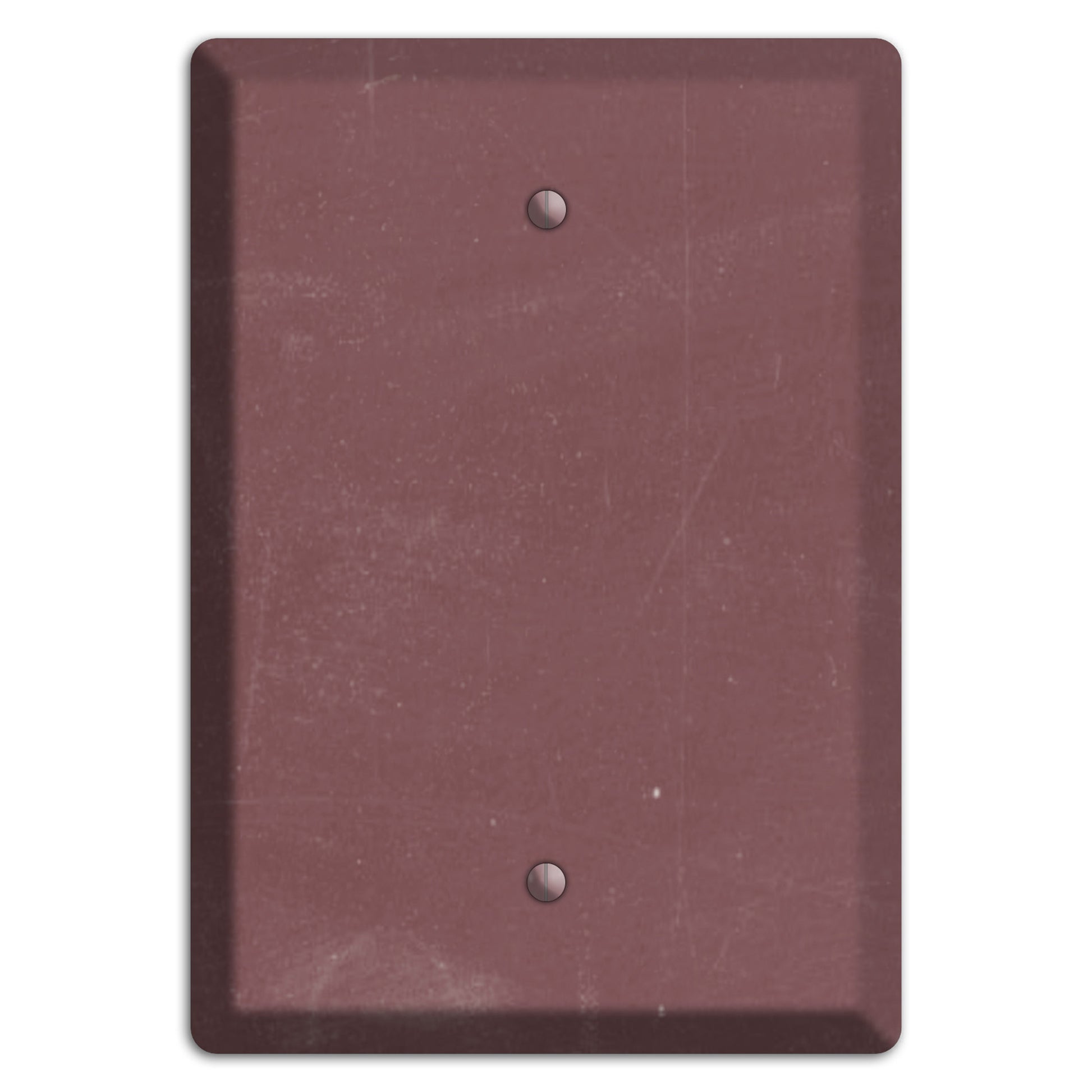 Chalk Dark Maroon Blank Wallplate