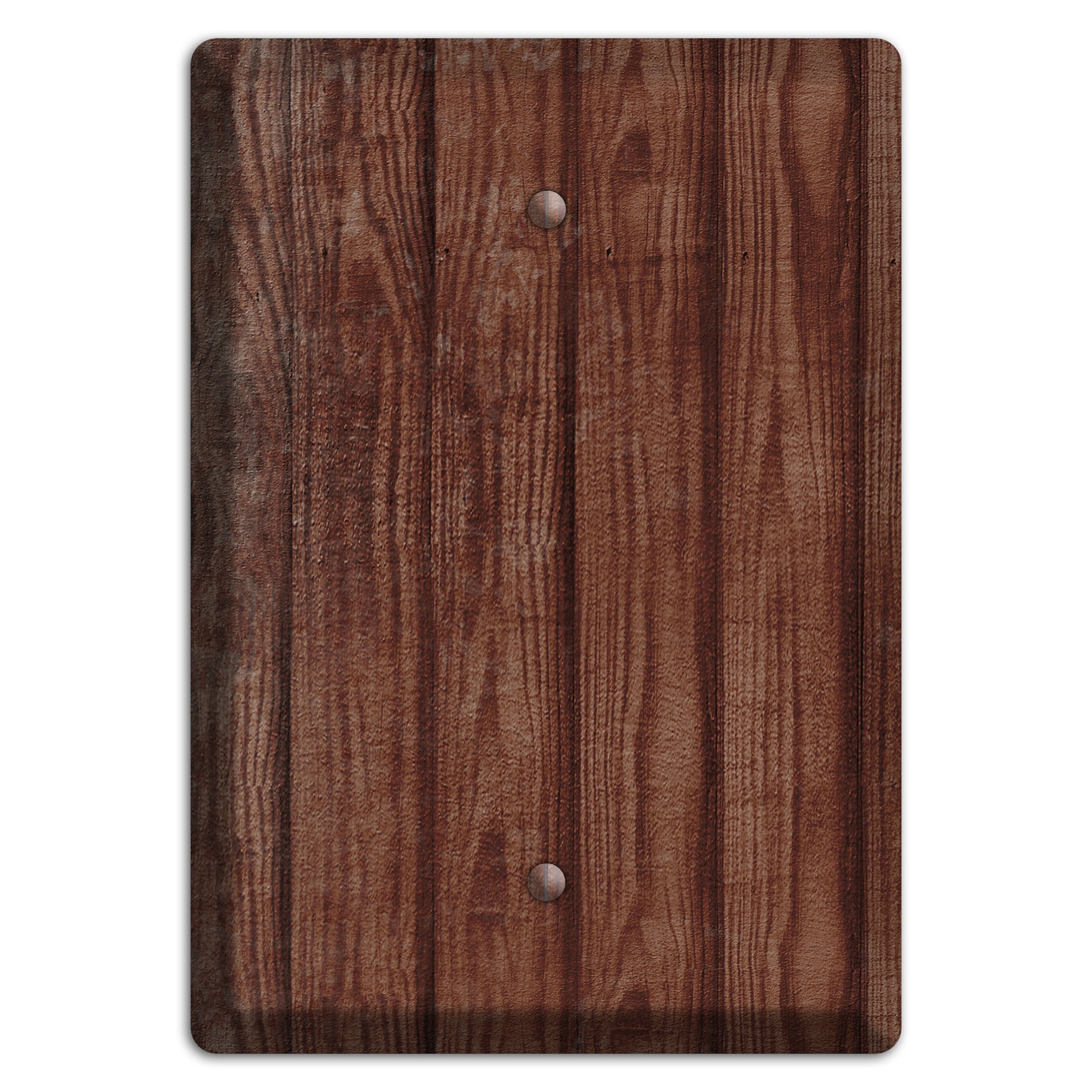 Saddle Weathered Wood Blank Wallplate