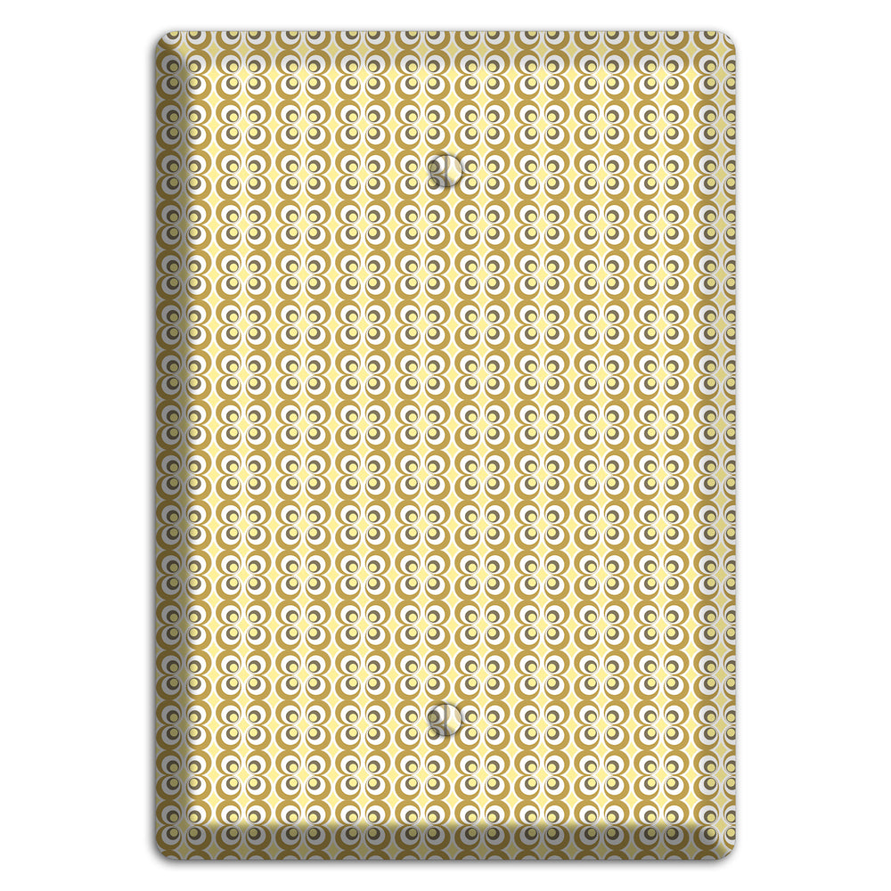 Yellow Offset Bullseye Blank Wallplate