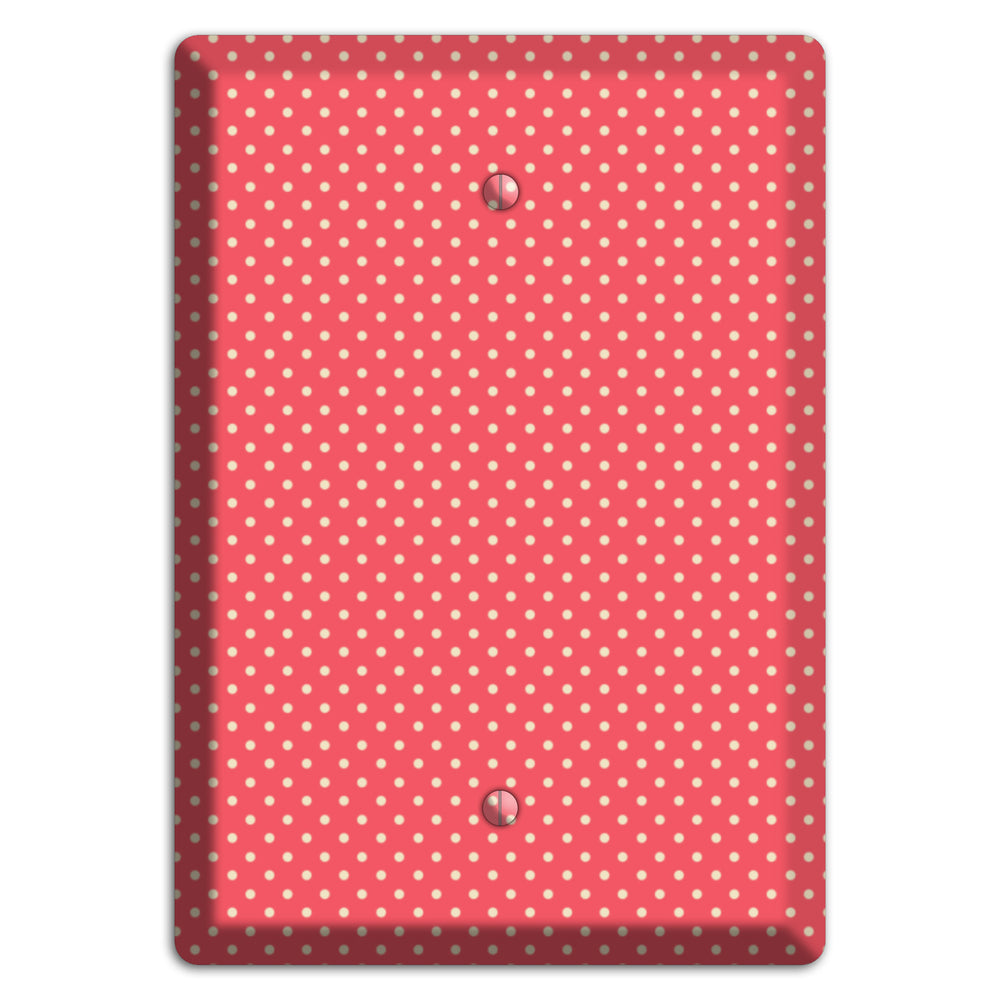 Multi Pink Tiny Polka Dots Blank Wallplate