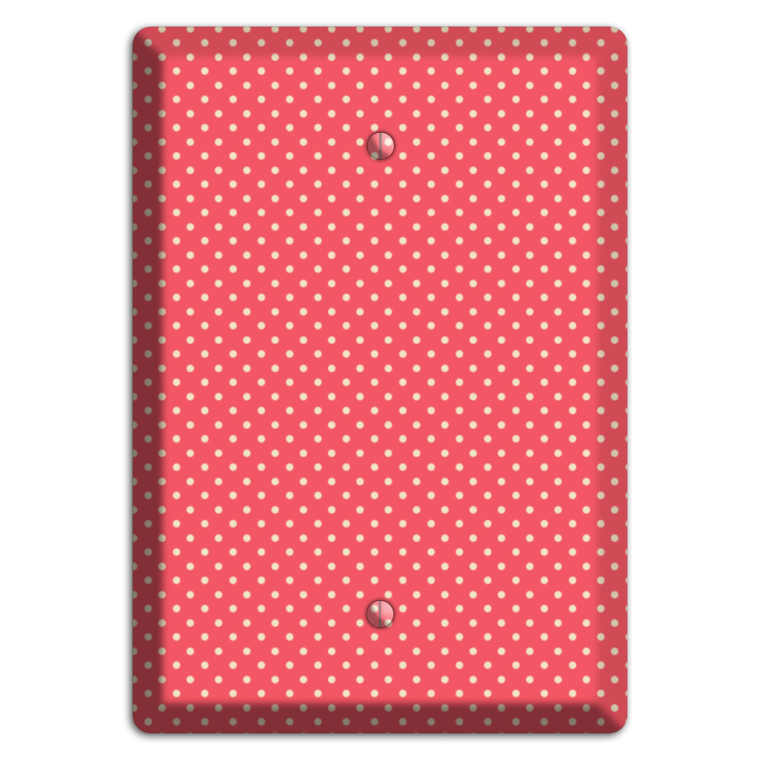 Multi Pink Tiny Polka Dots Blank Wallplate