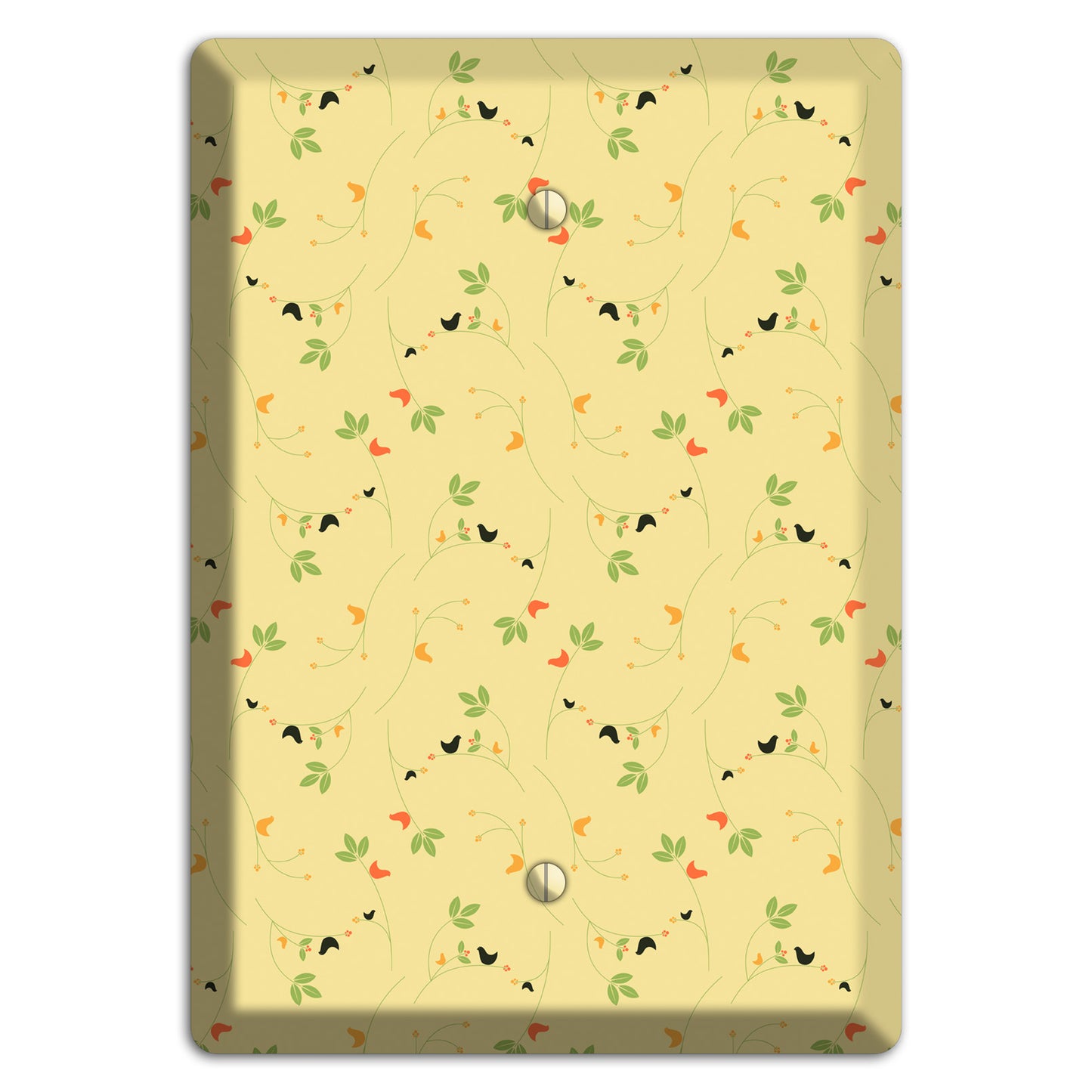 Tiny Yellow Flowers Blank Wallplate