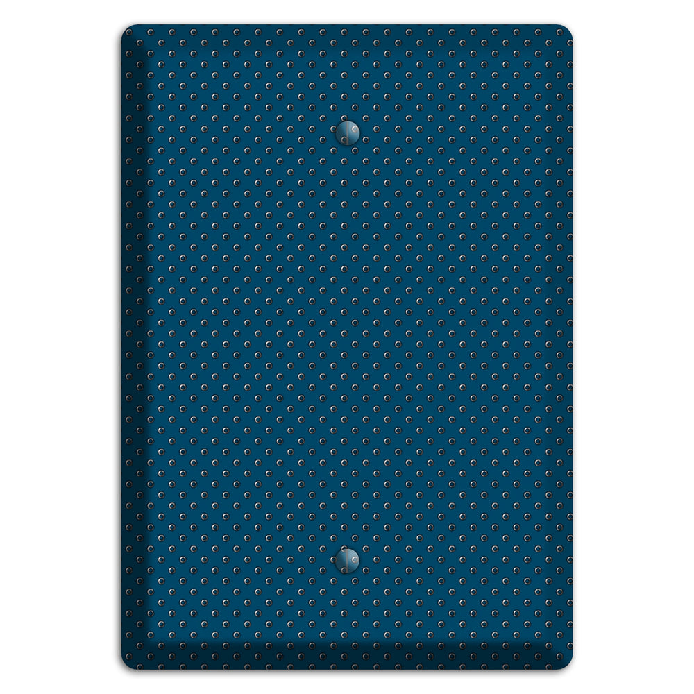 Blue Small Dots Blank Wallplate
