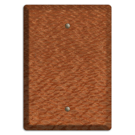 Lacewood Wood Single Blank Cover Plate