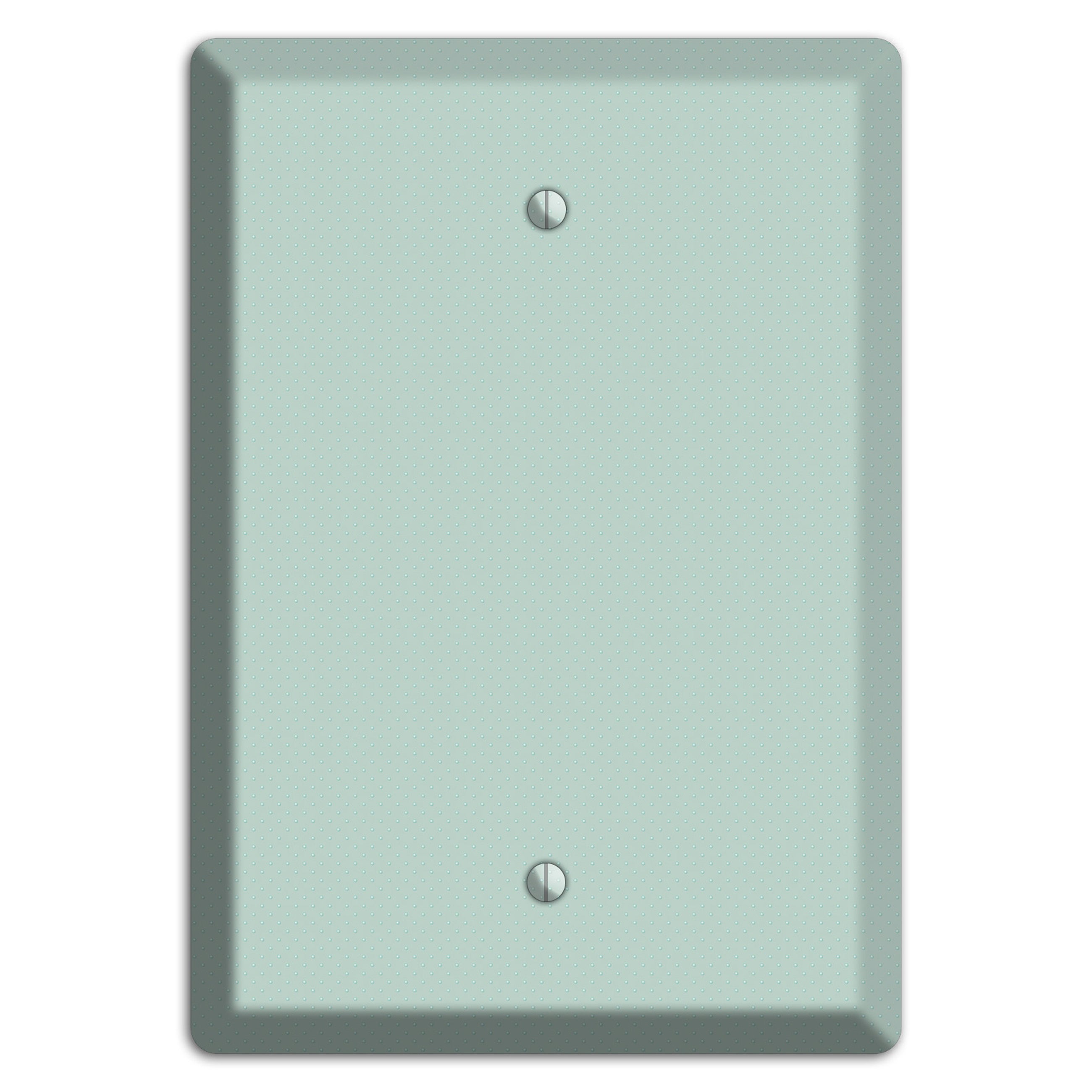 Sage with Tiny Dots Blank Wallplate
