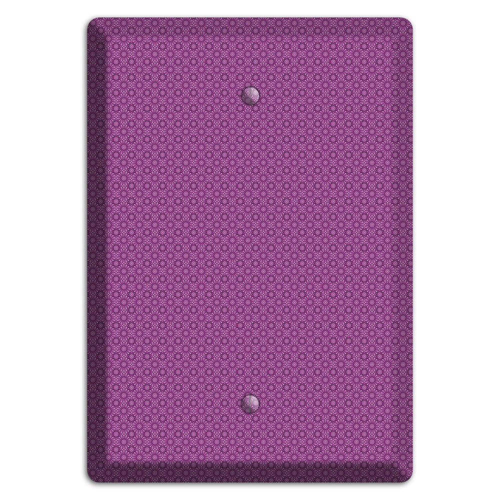 Multi Purple Foulard Blank Wallplate