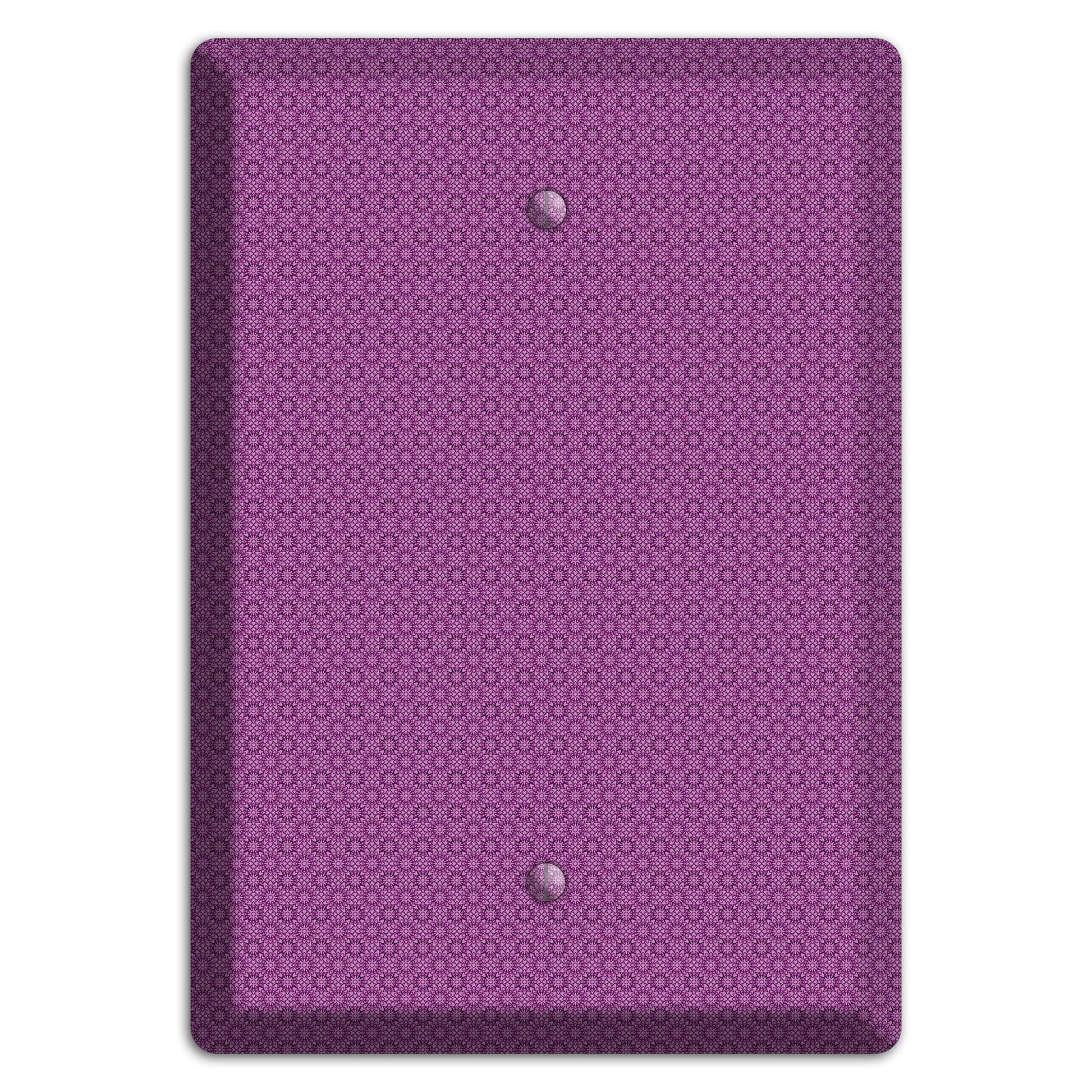 Multi Purple Foulard Blank Wallplate