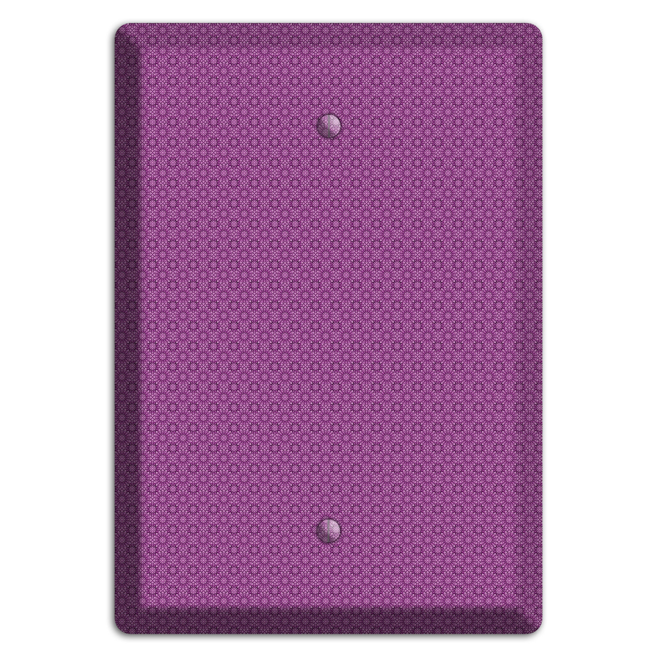 Multi Purple Foulard Blank Wallplate