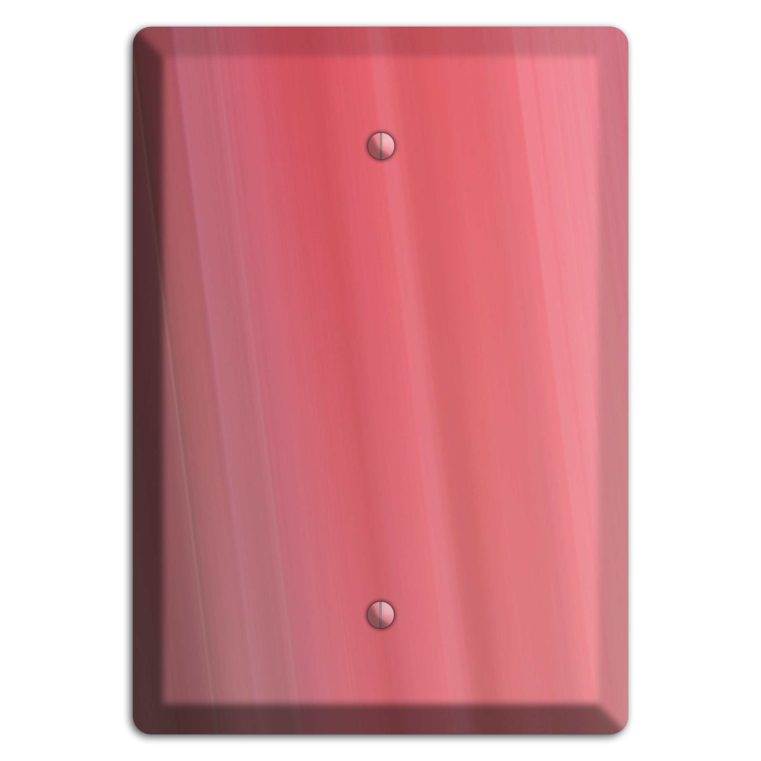 Coral Pink Ray of Light Blank Wallplate