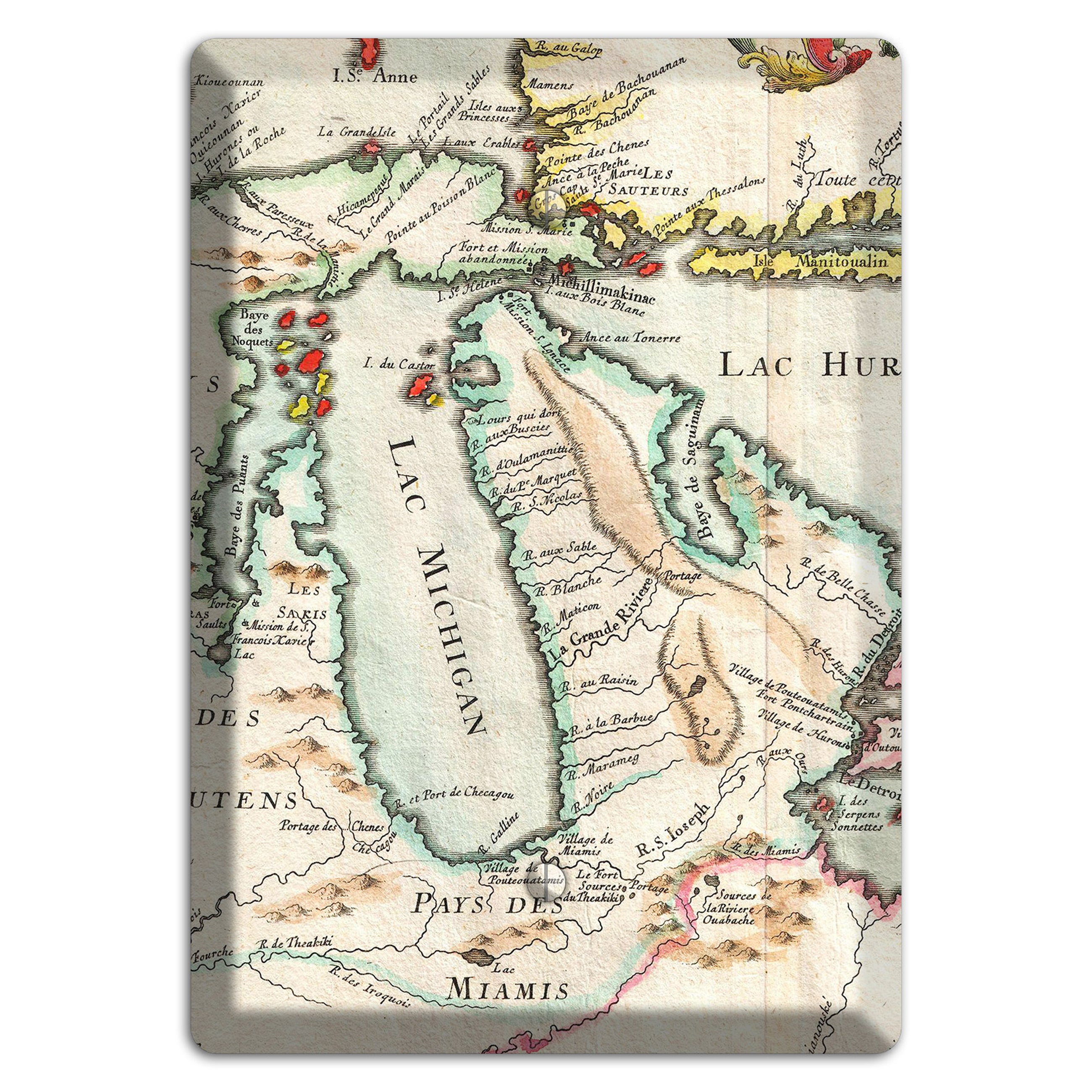 Lake Michigan Blank Wallplate
