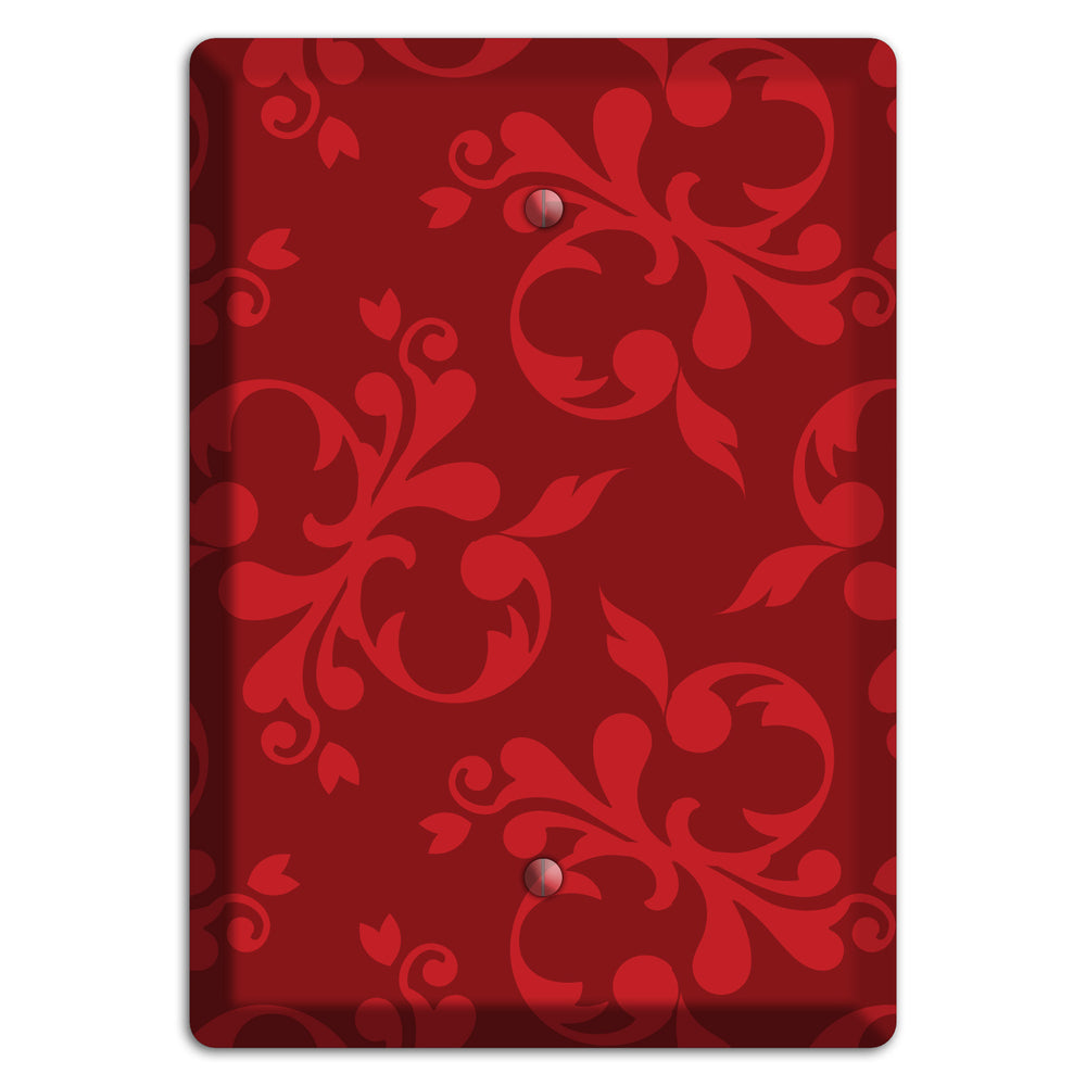 Red Victorian Toile Blank Wallplate