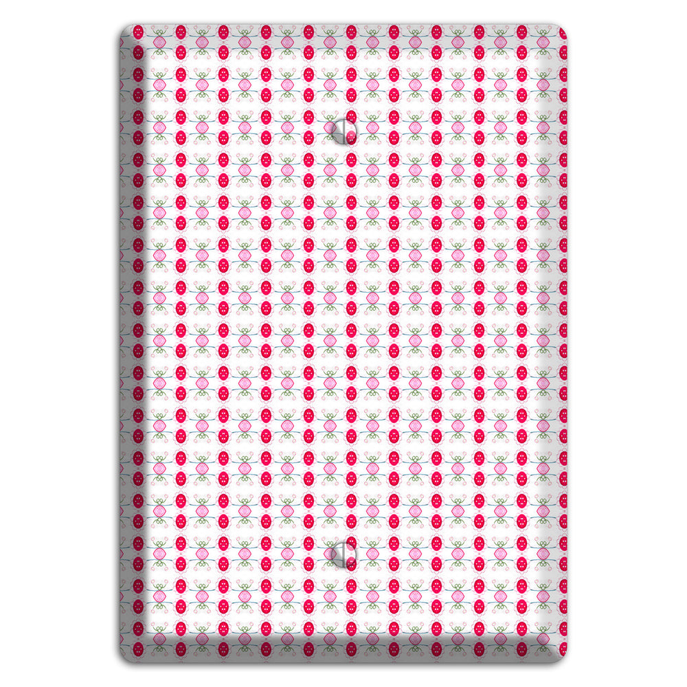 Multi Pink Cartouche Blank Wallplate