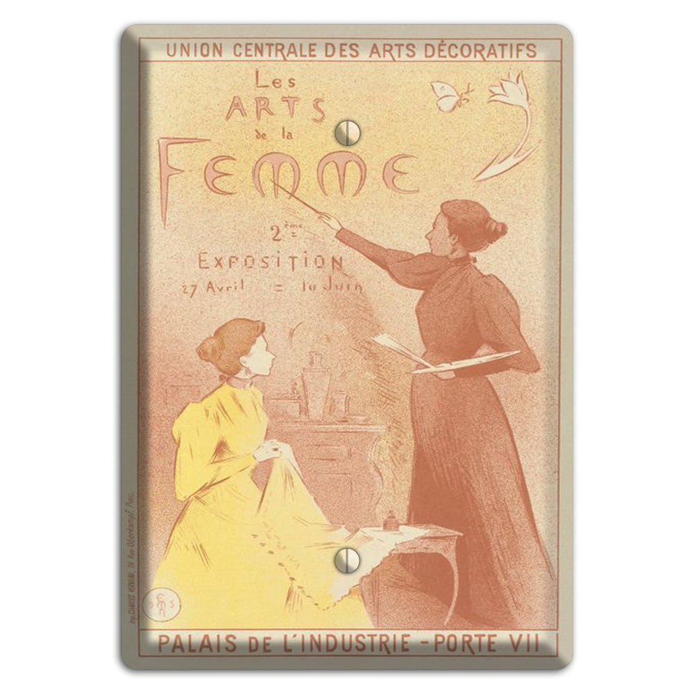 Arts de la Femme Vintage Poster Blank Wallplate
