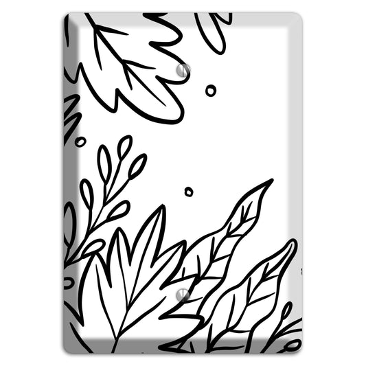 Hand-Drawn Floral 12 Blank Wallplate