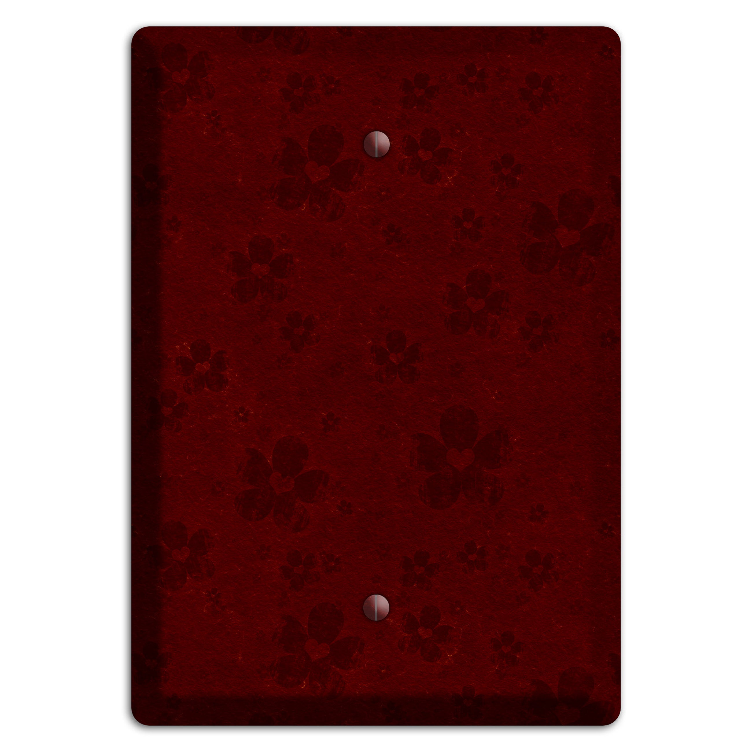 Maroon Grunge Suzani 2 Blank Wallplate