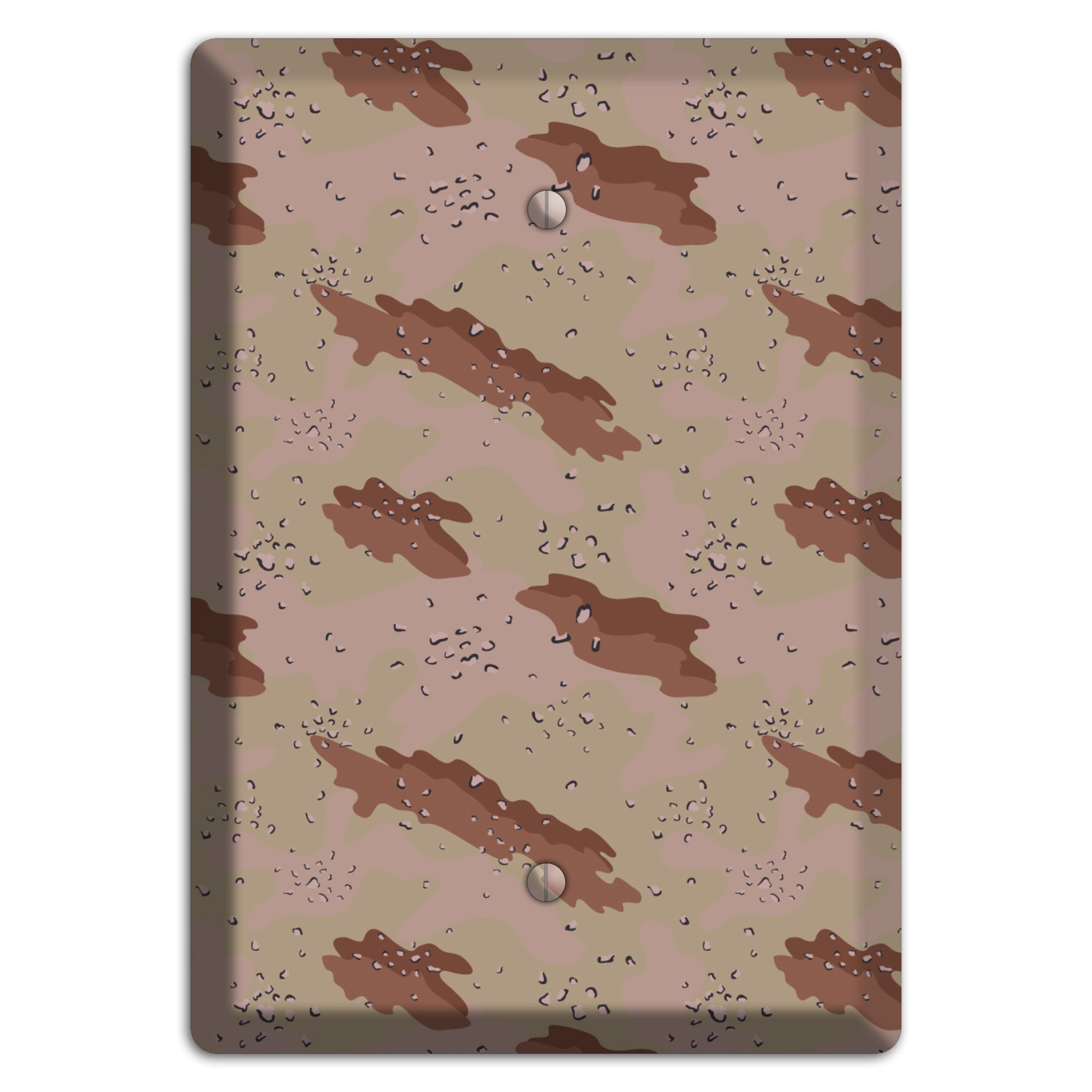 Chocolate Chip Camo Blank Wallplate