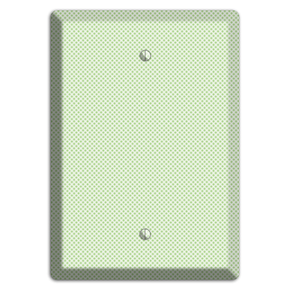 Light Green Tiny Geometric Blank Wallplate