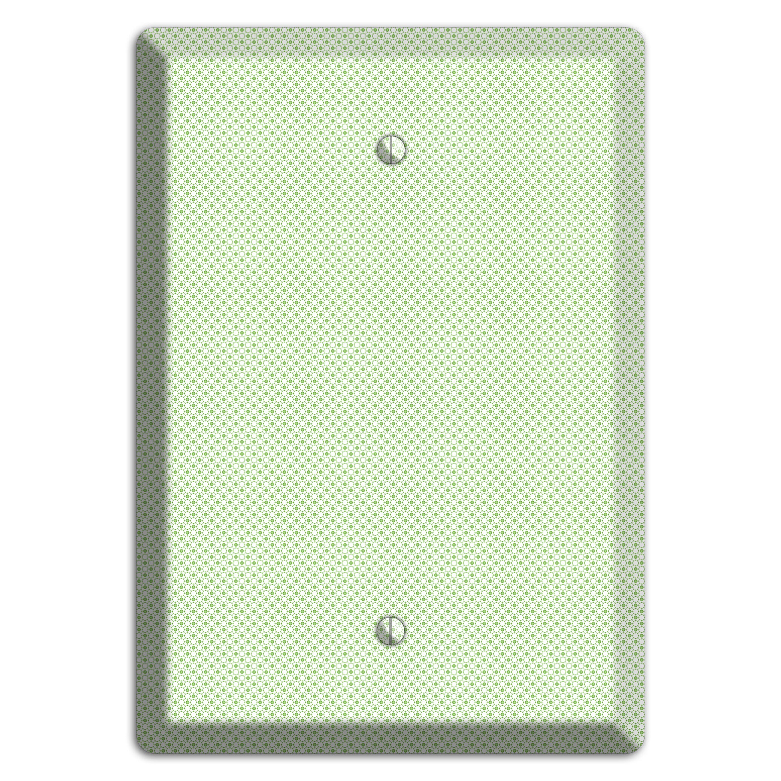 Light Green Tiny Geometric Blank Wallplate