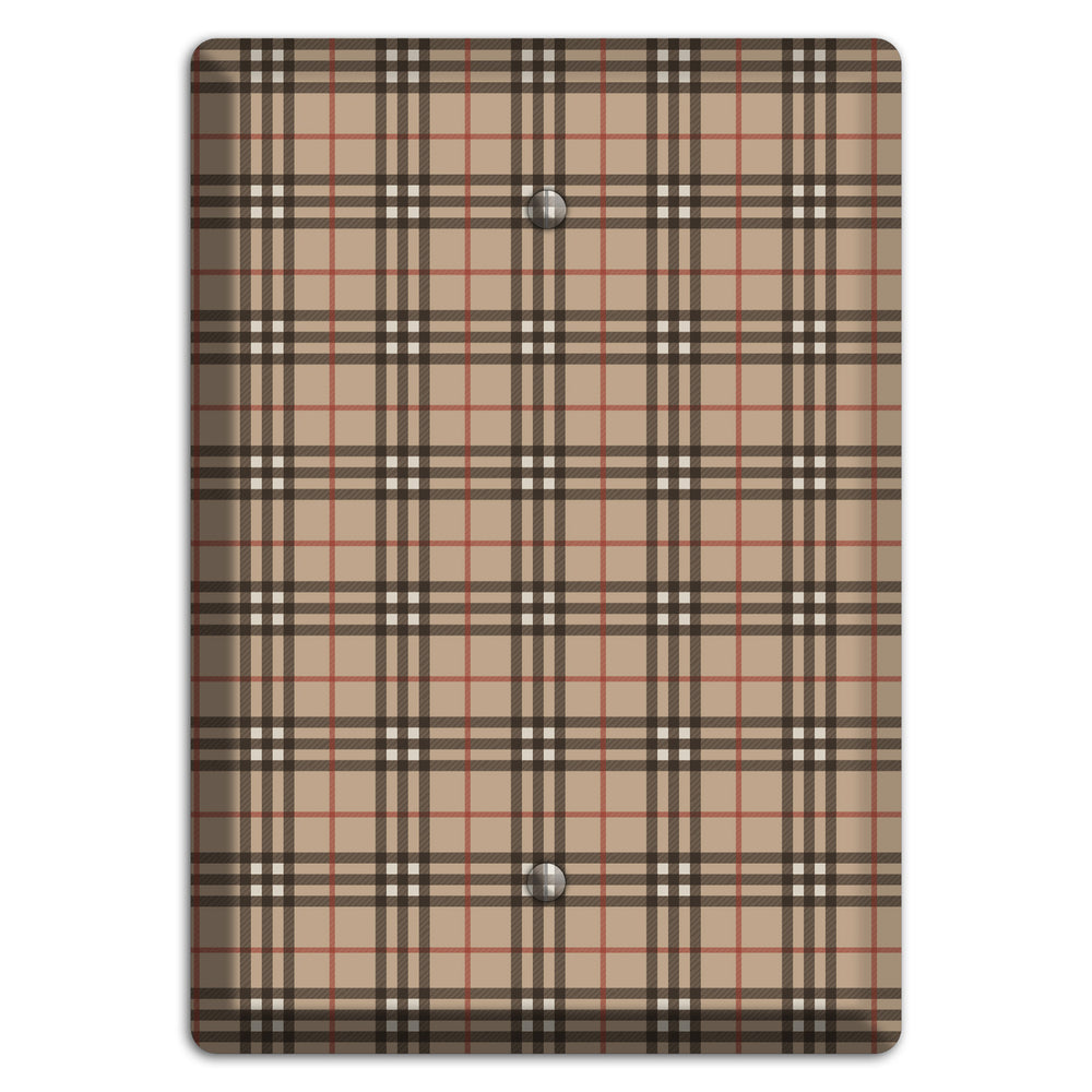 London Plaid Blank Wallplate