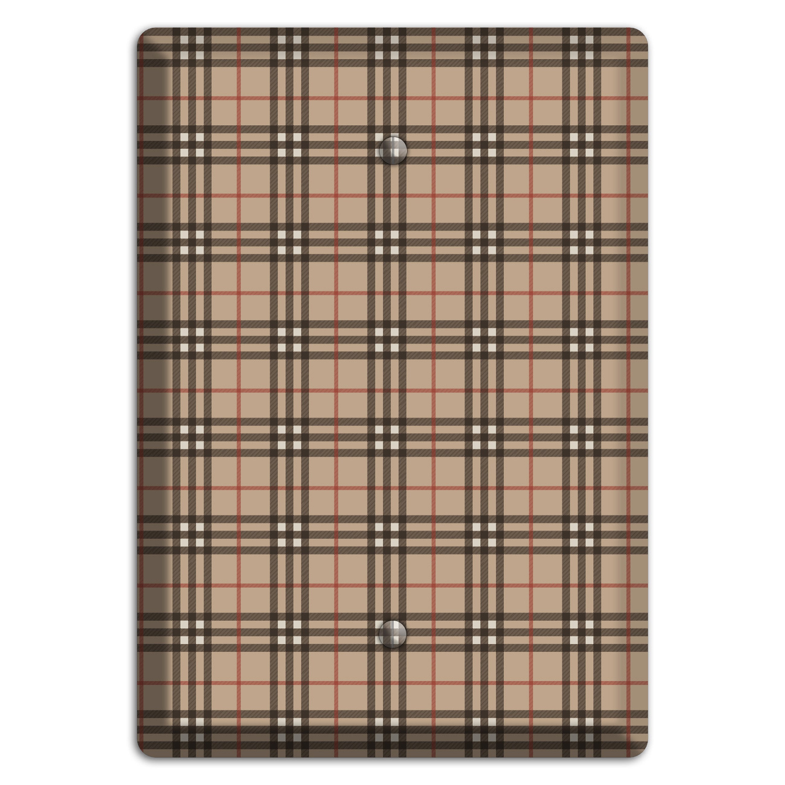 London Plaid Blank Wallplate
