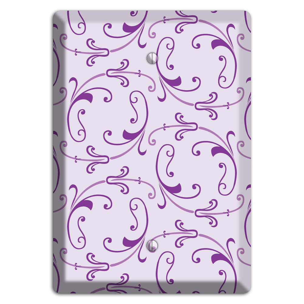 Lilac Victorian Sprig Blank Wallplate