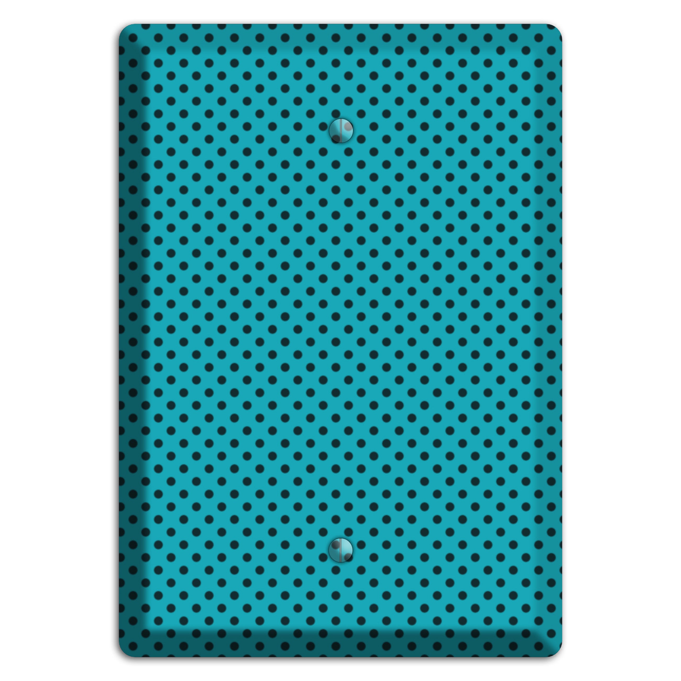 Turquoise with Polka Dots Blank Wallplate