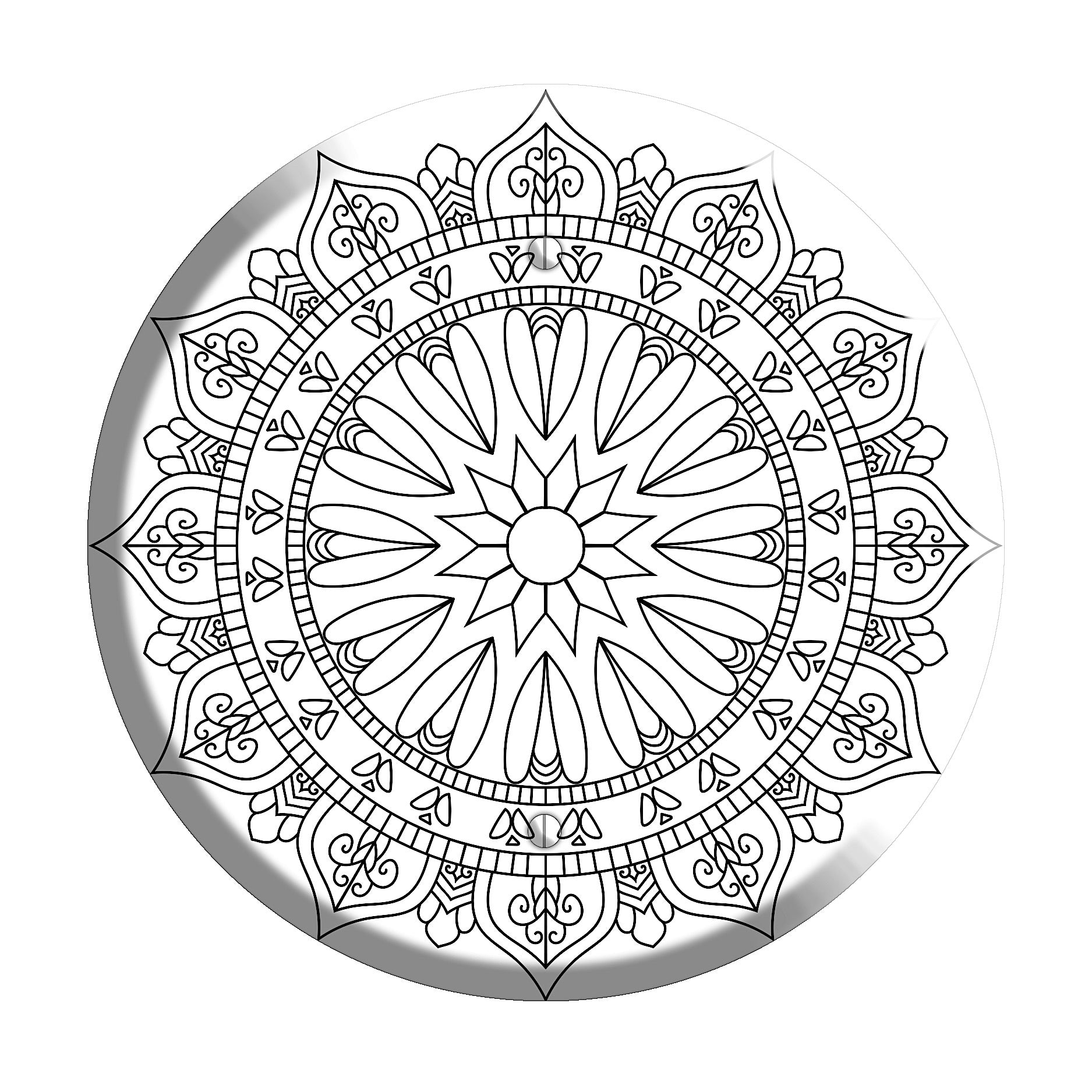 Cathedral Mandala Blank Wallplate