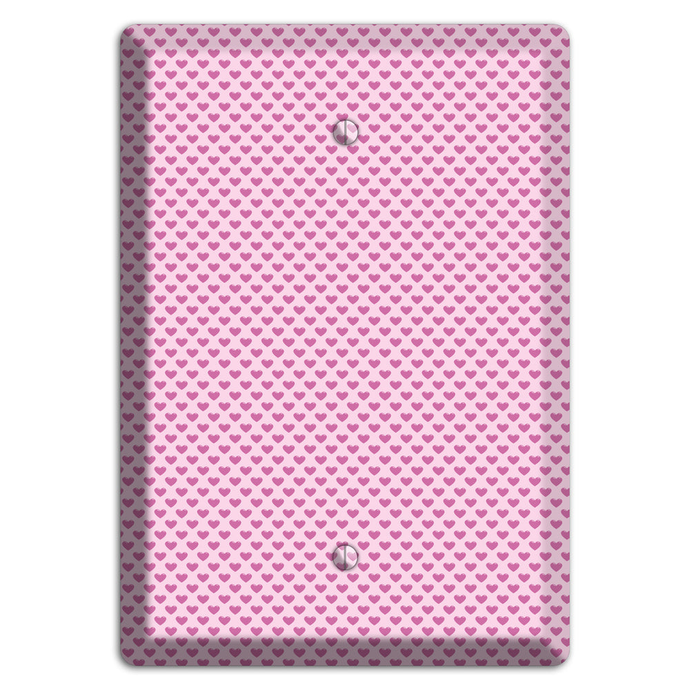 Pink Hearts Blank Wallplate