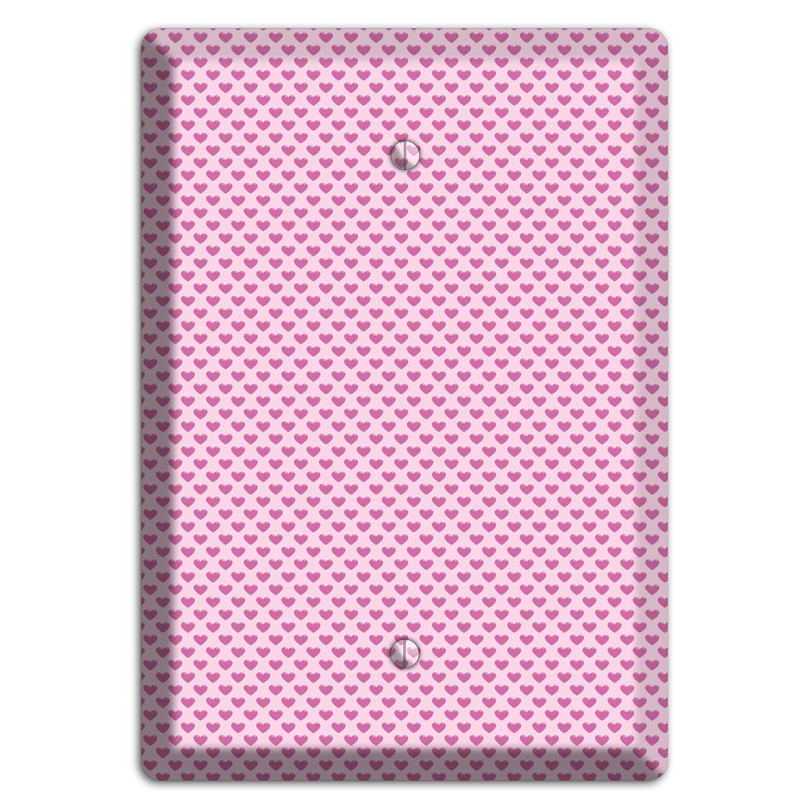 Pink Hearts Blank Wallplate