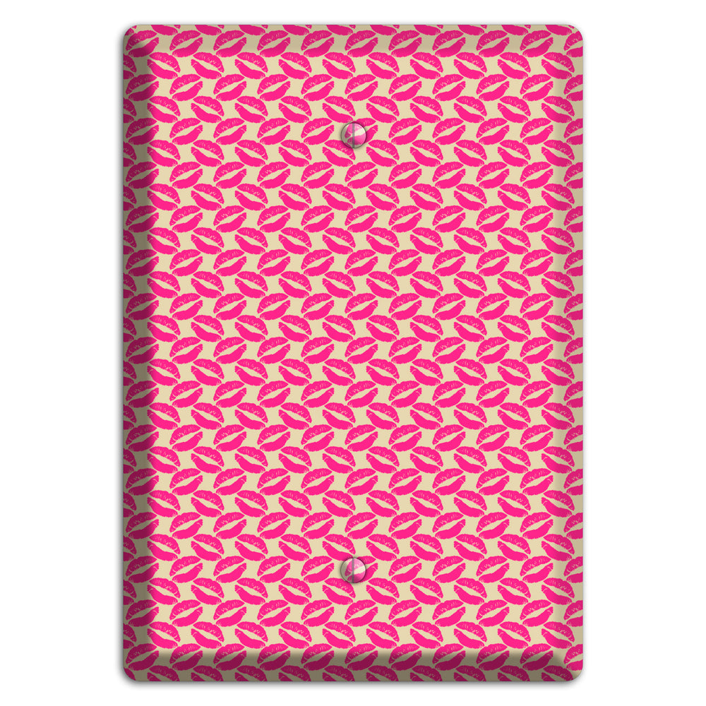 Pink Kisses Blank Wallplate