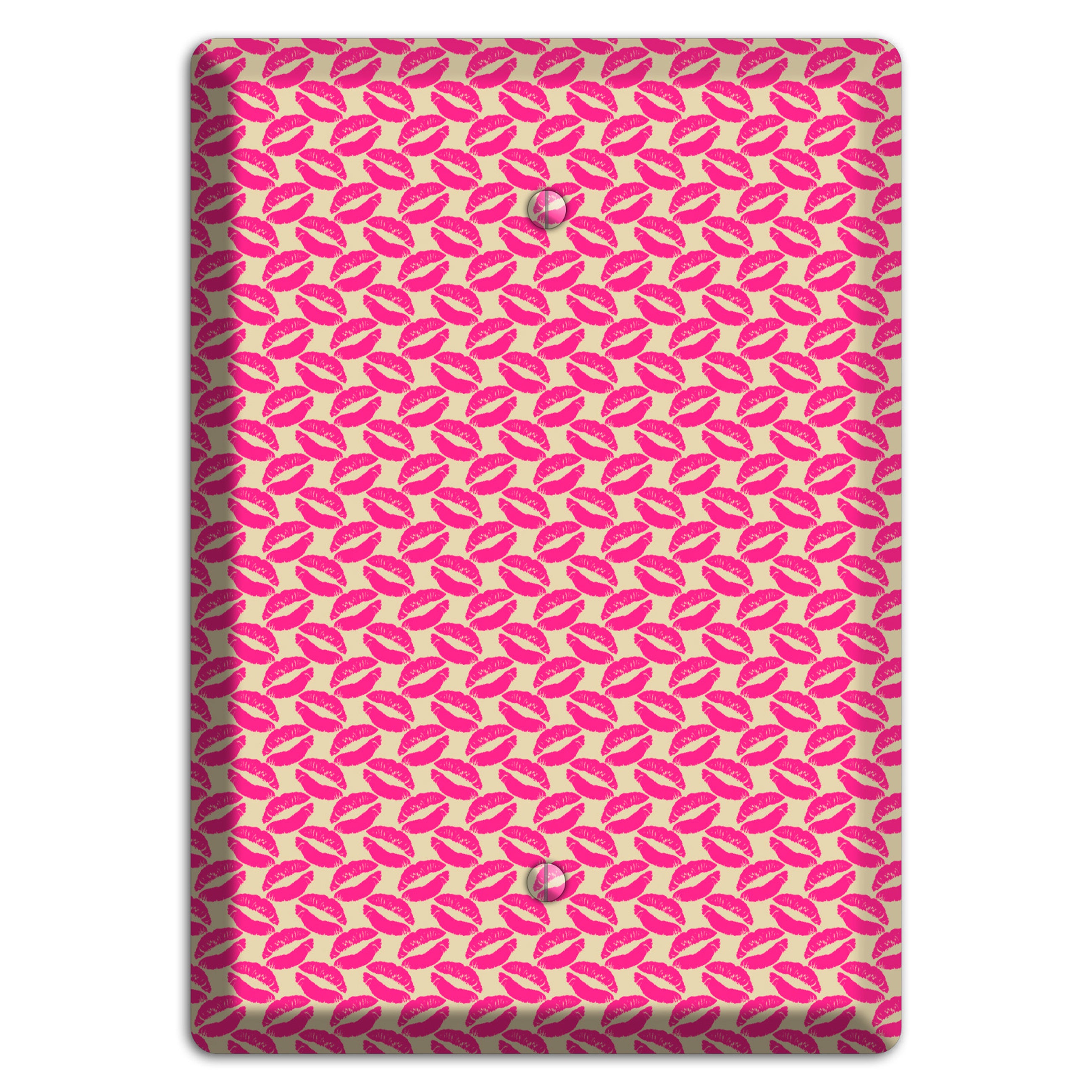 Pink Kisses Blank Wallplate