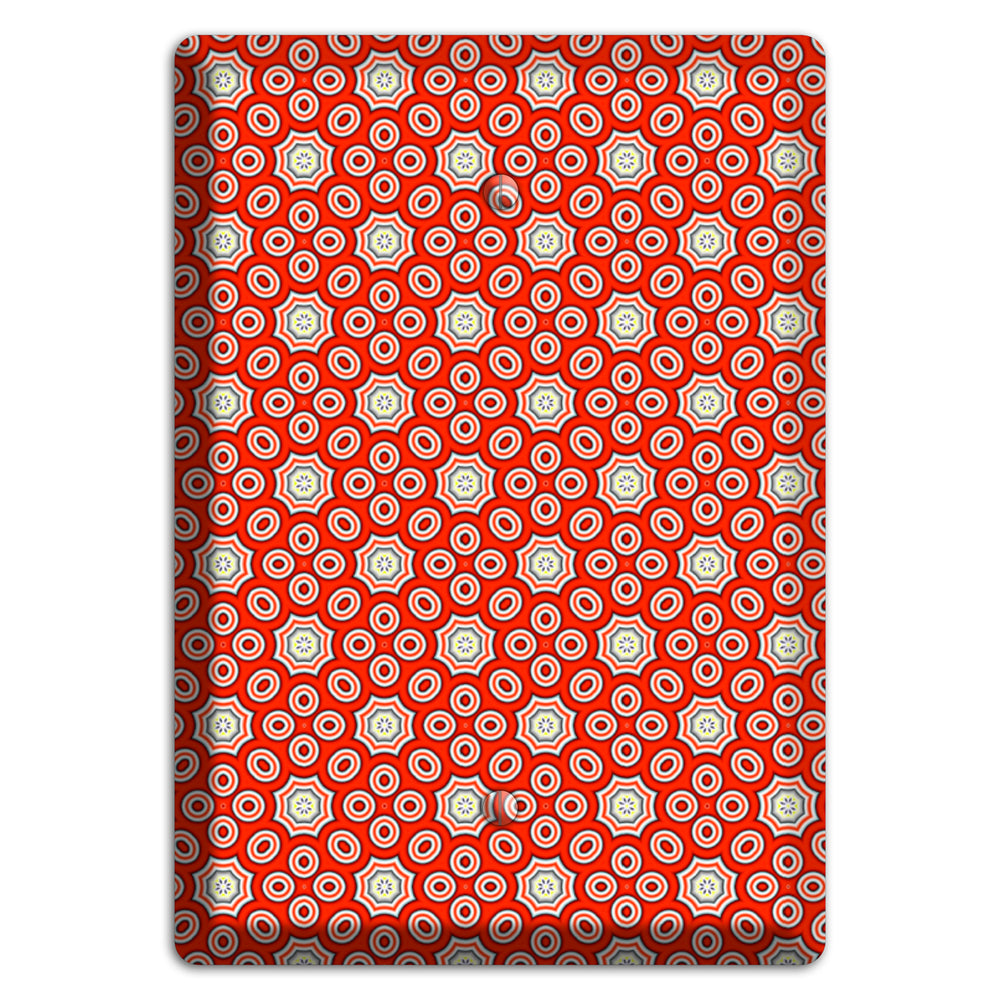 Red Foulard Blank Wallplate