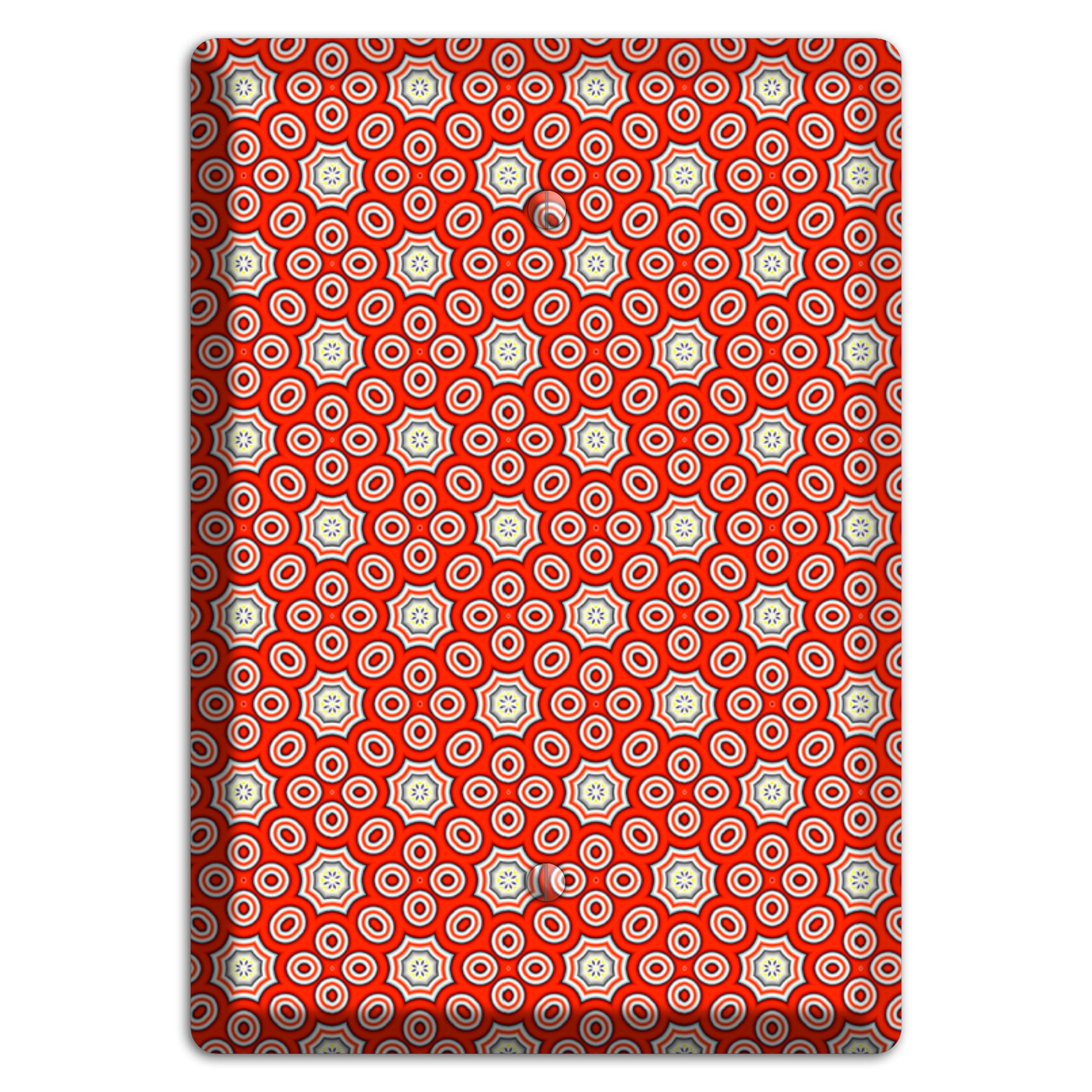 Red Foulard Blank Wallplate