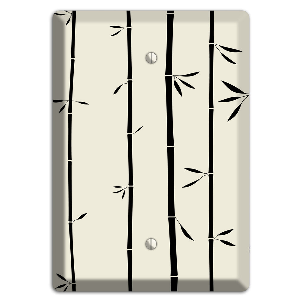 Beige Bamboo Blank Wallplate
