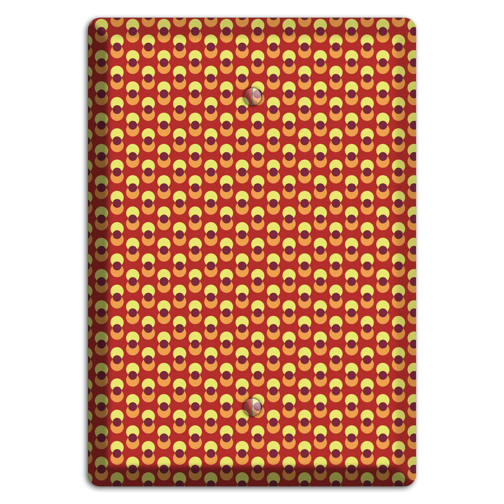 Red Overlain Dots Blank Wallplate