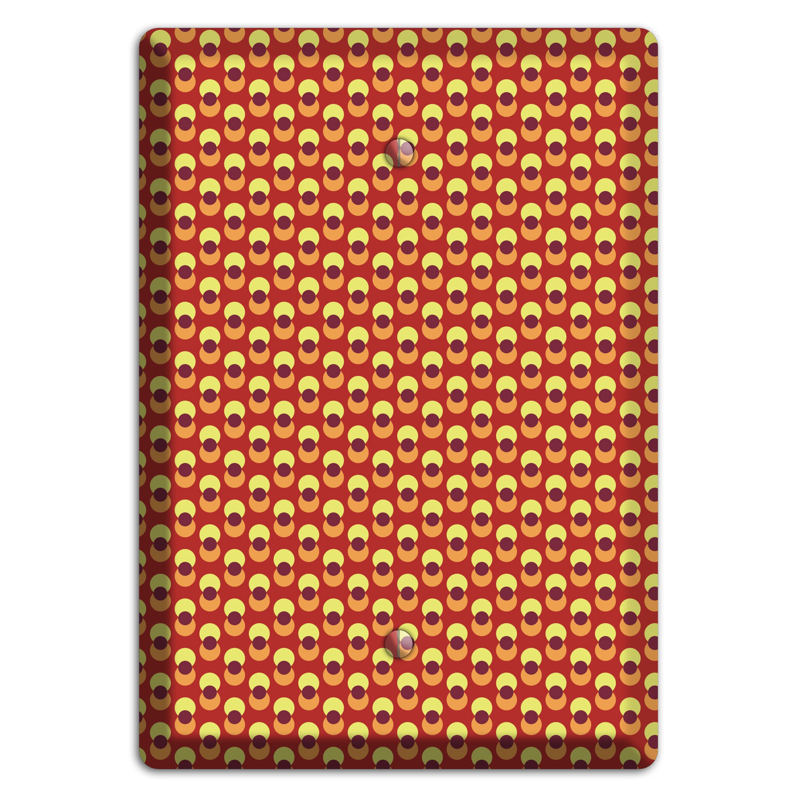 Red Overlain Dots Blank Wallplate