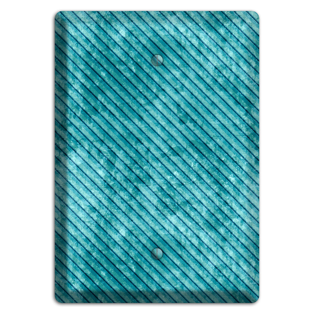 Turquoise Denim Blank Wallplate